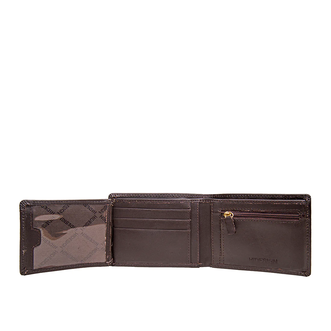 L104 N Brown Leather Bi-Fold Wallet - Image 4