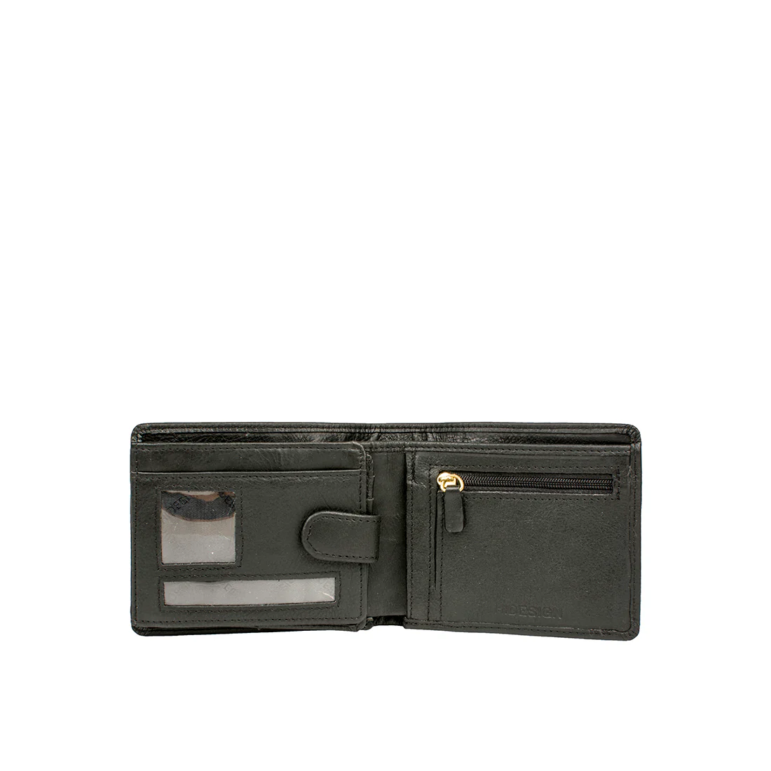 L105 N Black Leather Bi-Fold Wallet - Image 2