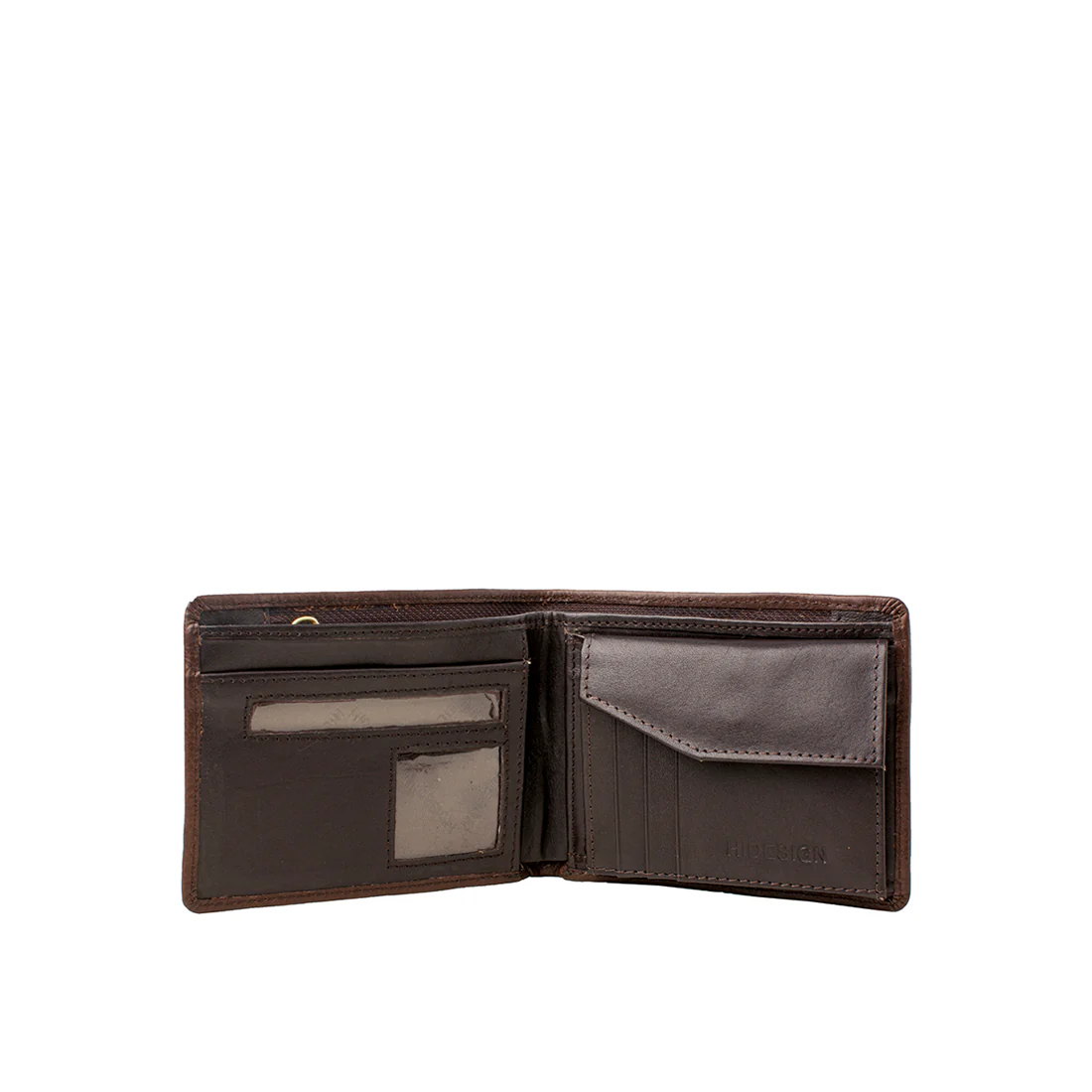 L106 N Brown Leather Bi-Fold Wallet - Image 2