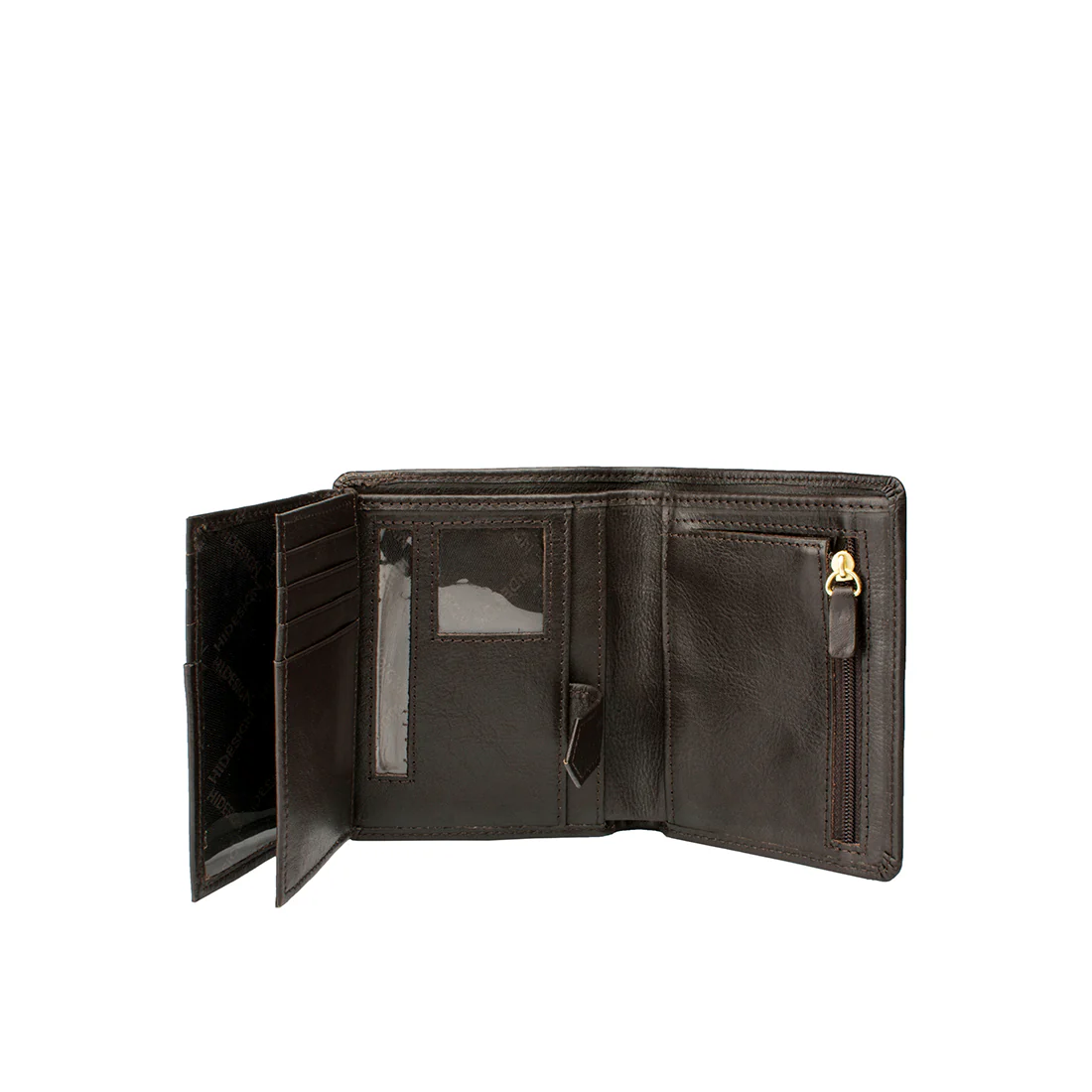 L108 N  Brown Leather Bi-Fold Wallet - Image 4