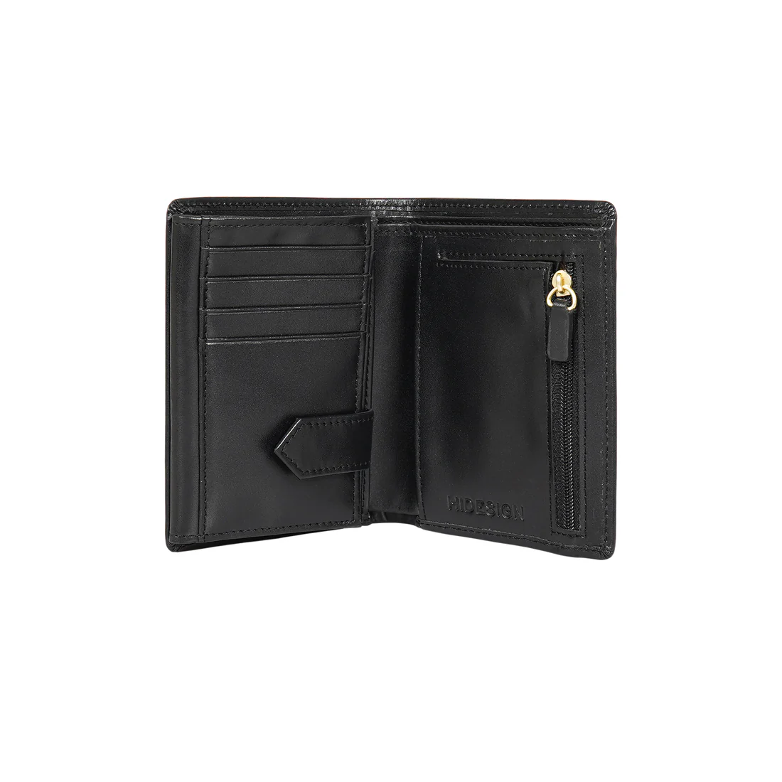 L108 N  Black Leather Bi-Fold Wallet - Image 2