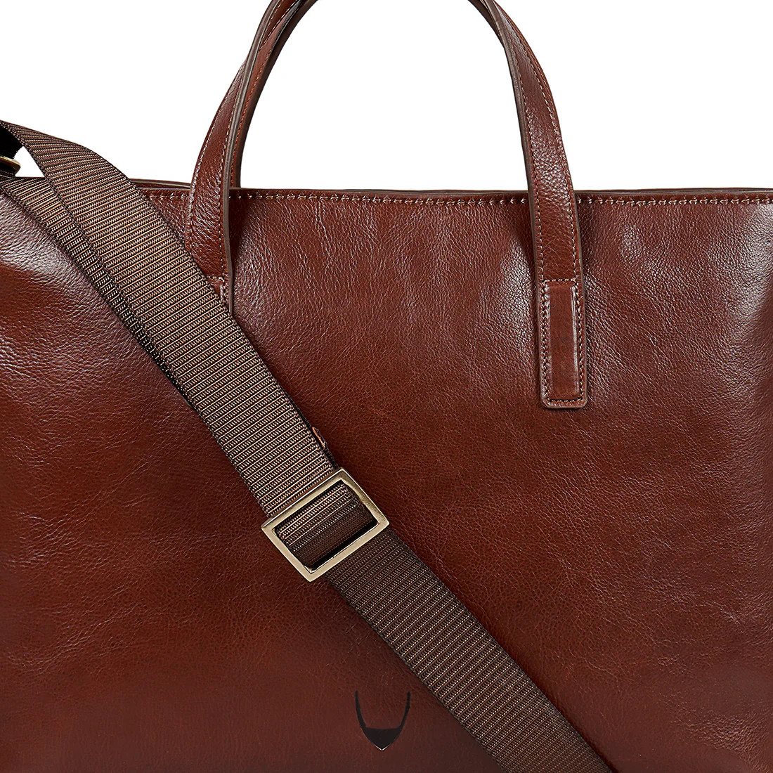 La Plata 02 Tan Leather Laptop Bag - Image 5
