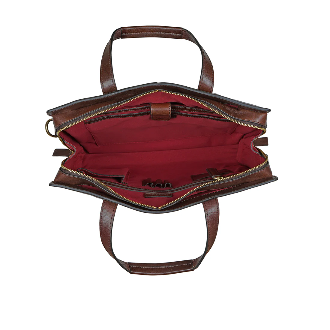 La Plata 03 Dark Brown Leather  Laptop Bag - Image 6