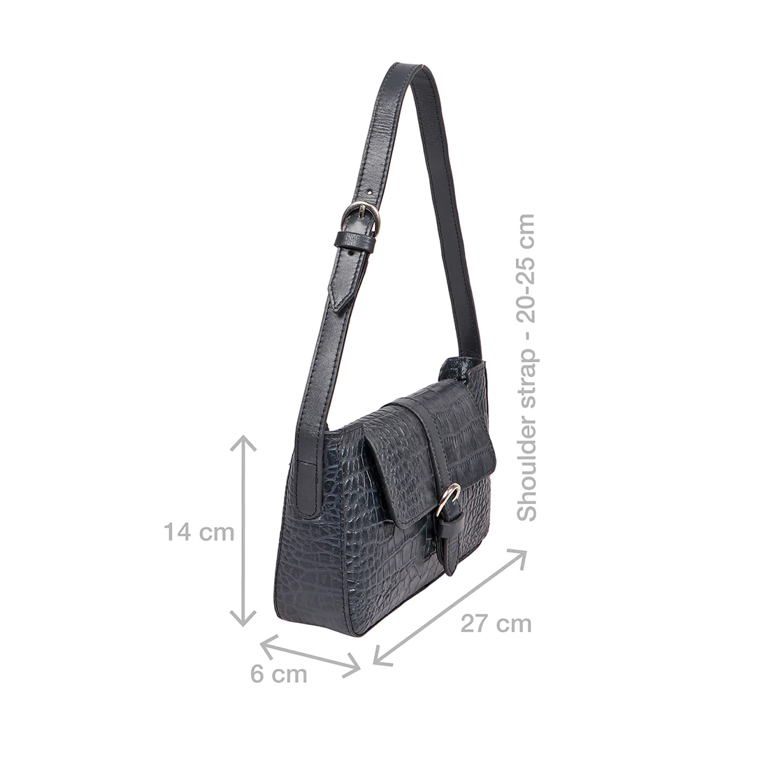 Lapas 01 Blue Leather Baguette - Image 3