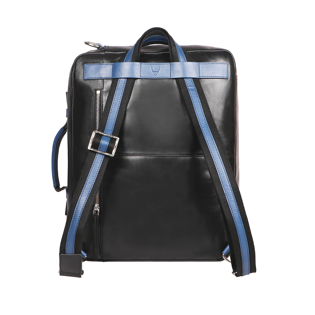 Le Mans 01 Black Leather  Messenger Bag - Image 7