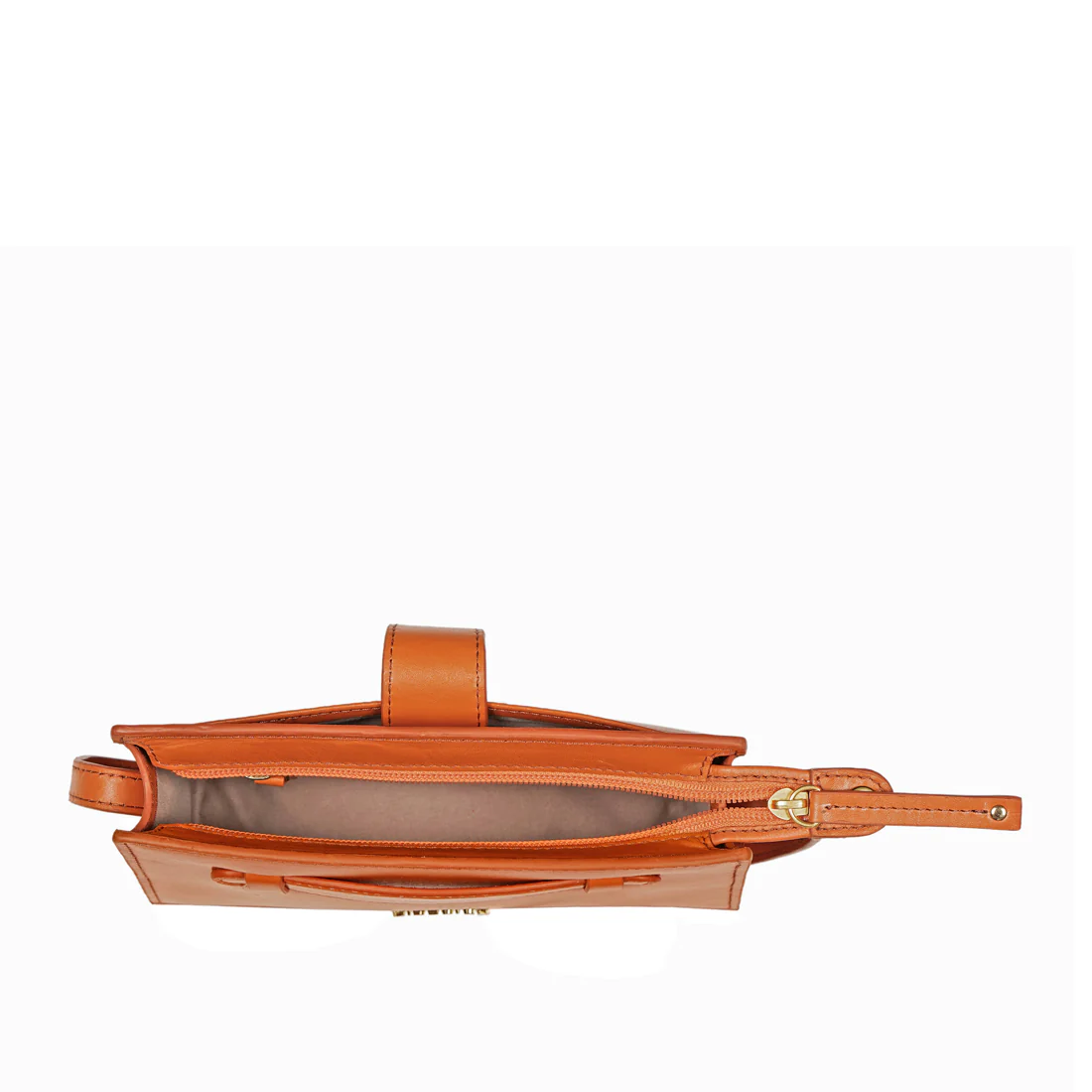 Letica 03 Orange Leather Crossbody - Image 5