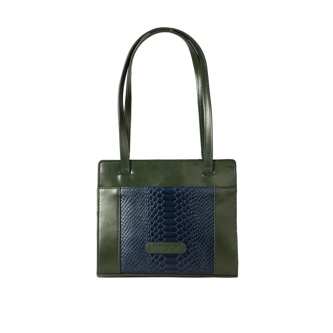Libra 01 Sb Blue Leather Shoulder Bag - Image 5