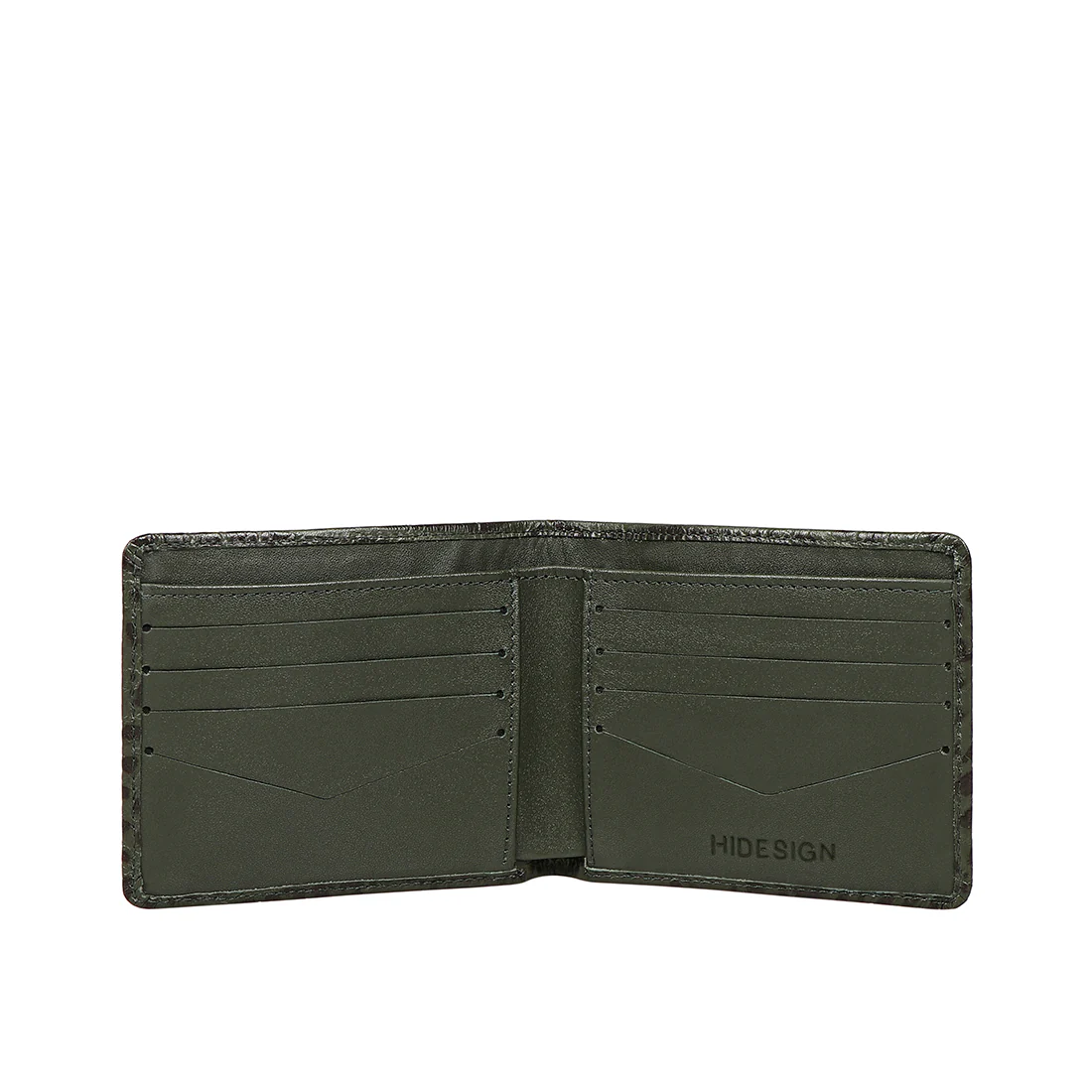 Libya Sb Green Leather Bi-Fold Wallet - Image 3