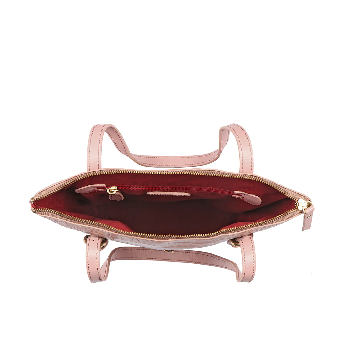 Lima 03 Pink Leather Tote Bag - Image 6