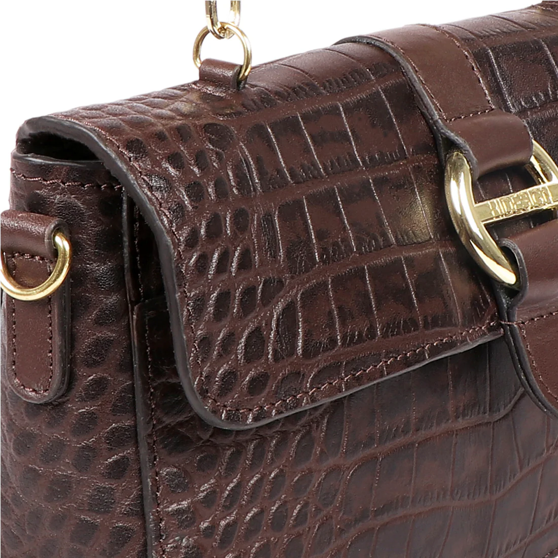Lima 05 Brown Leather Sling Bag - Image 5