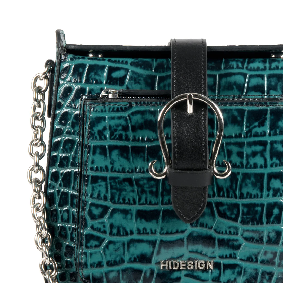 Lizzo Blue Leather Sling Bag - Image 6
