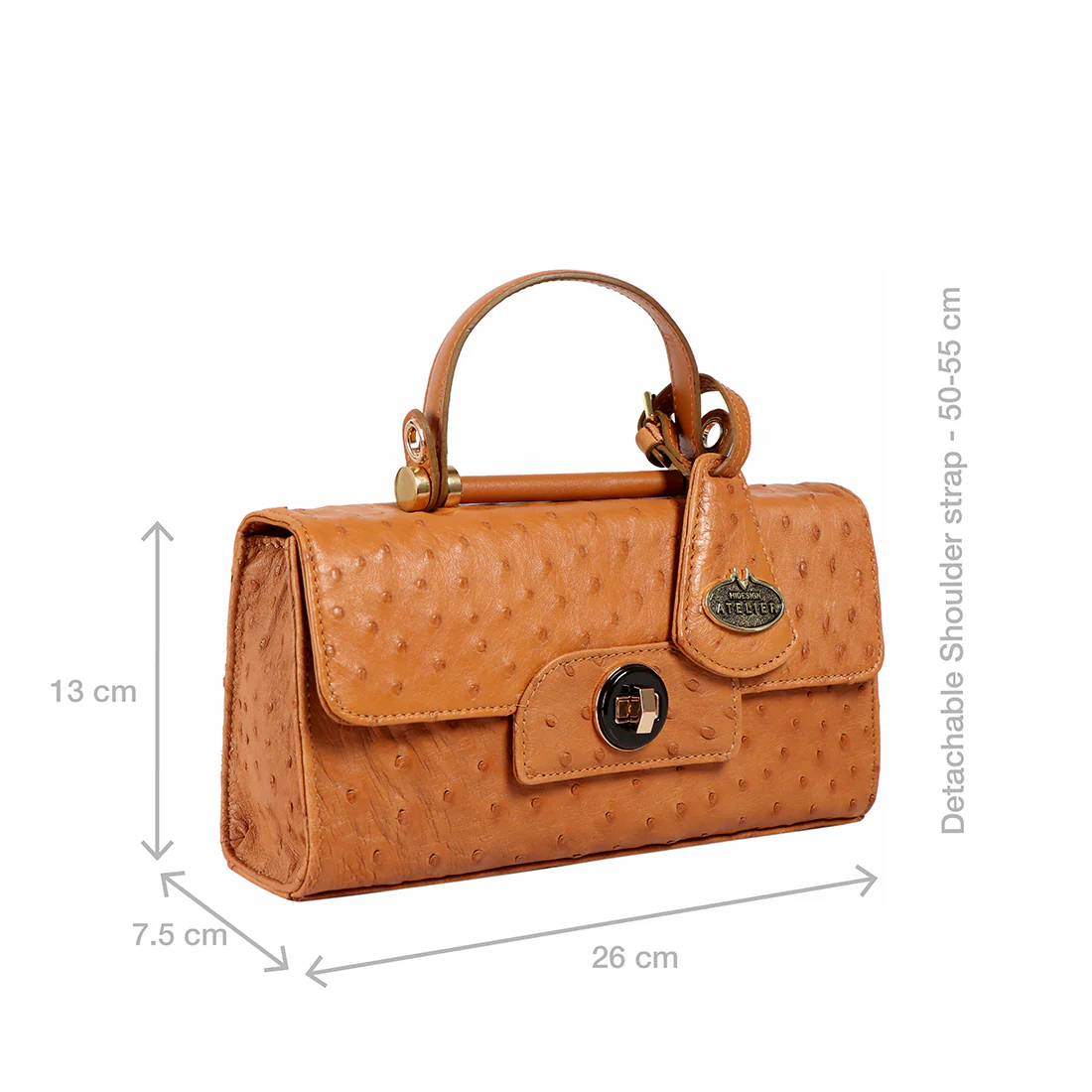 Loire Tan Leather Satchel - Image 3