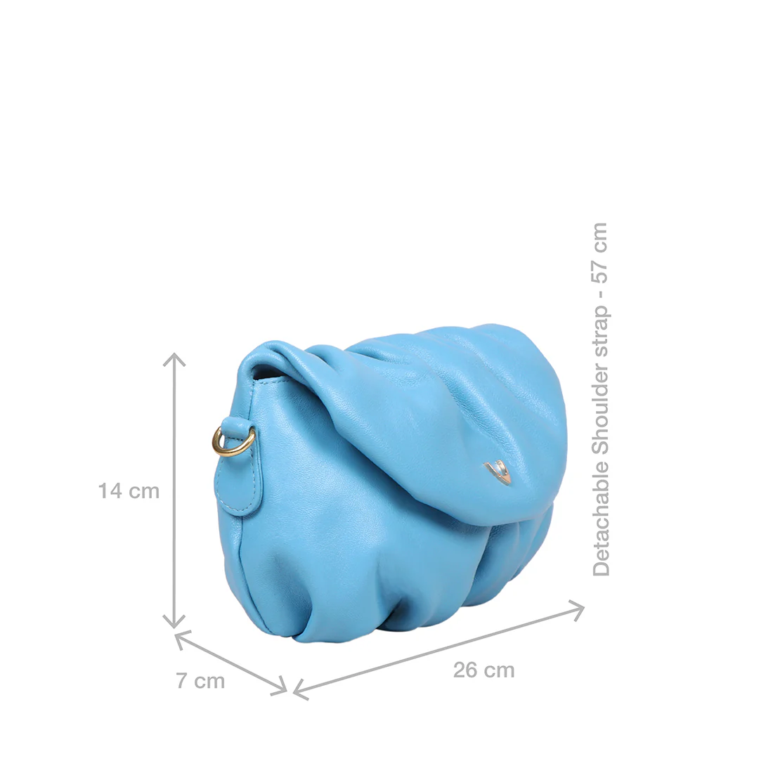 Lola 01 Blue Leather Sling Bag - Image 2