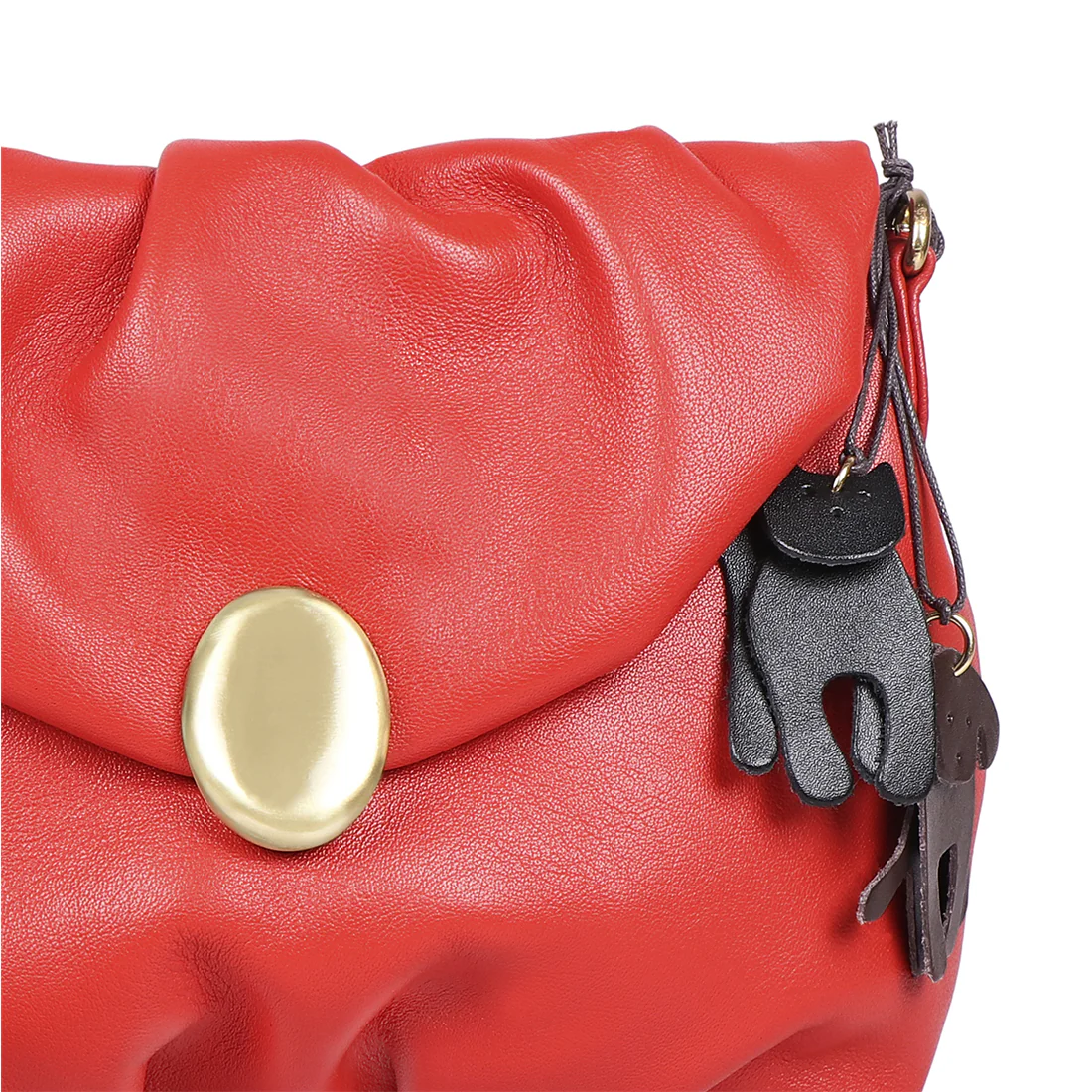Lola 02 Red Leather Sling Bag - Image 5