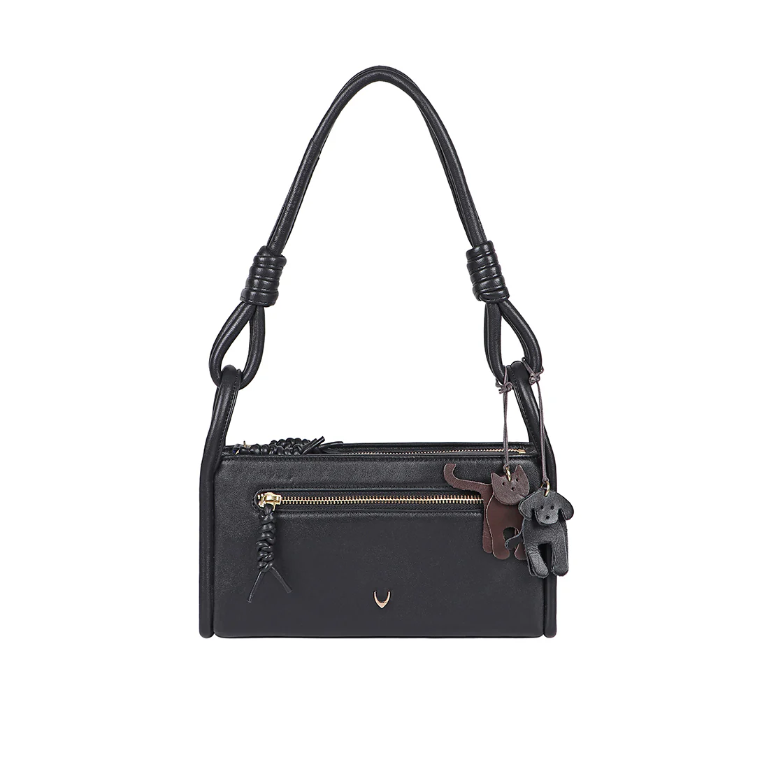 Lola 03 Black Leather Shoulder Bag - Image 2