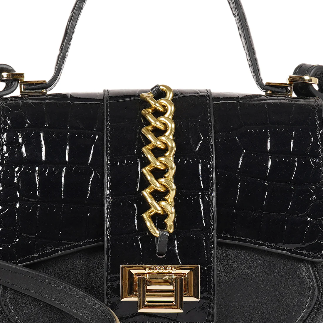 Lolita - 01 Black Leather Sling Bag - Image 5