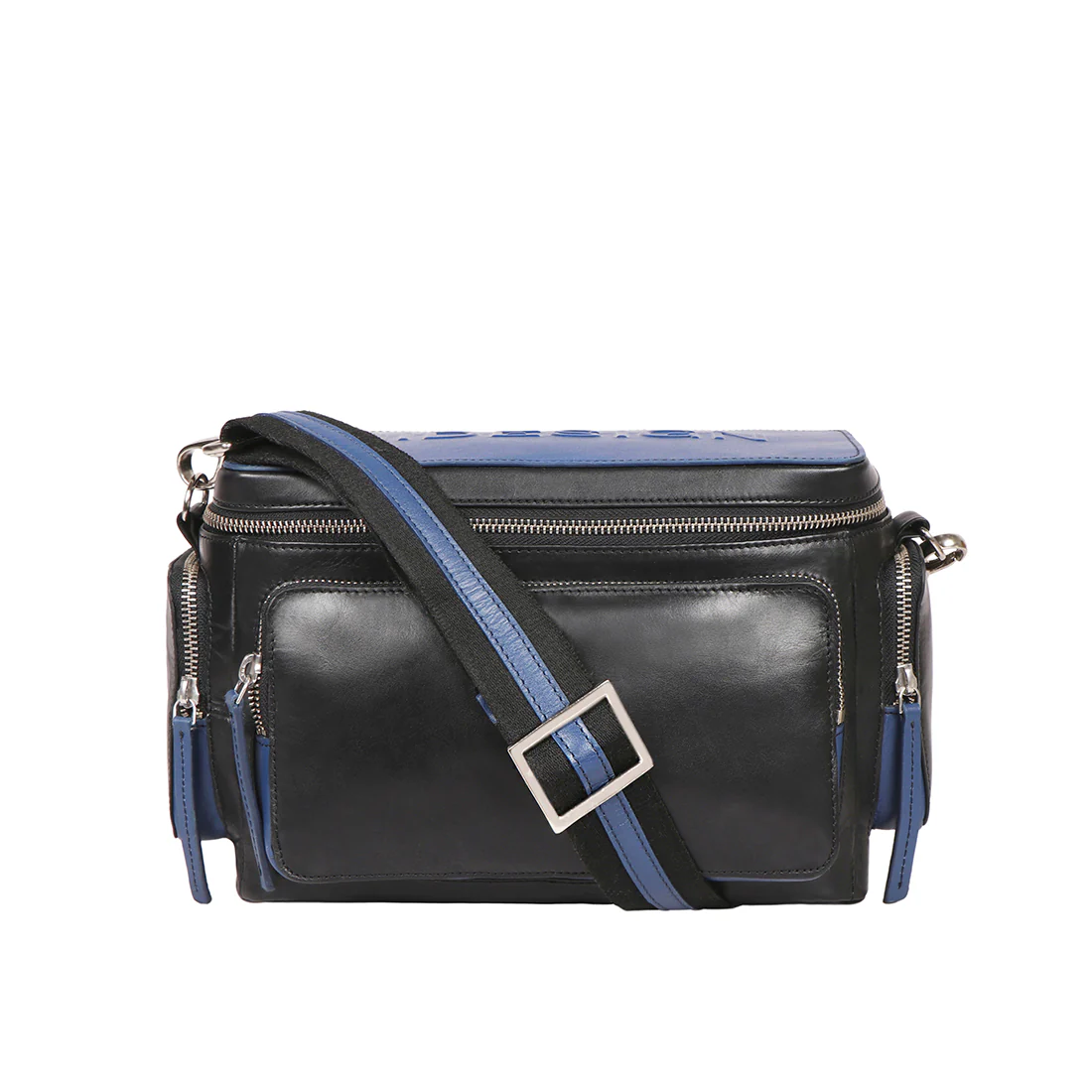 Lords 01 Black Leather Box Bag - Image 2