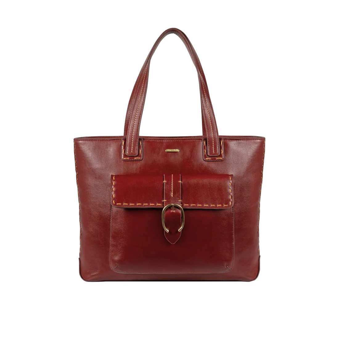 Lowell 02 Red Leather Tote Bag - Image 3