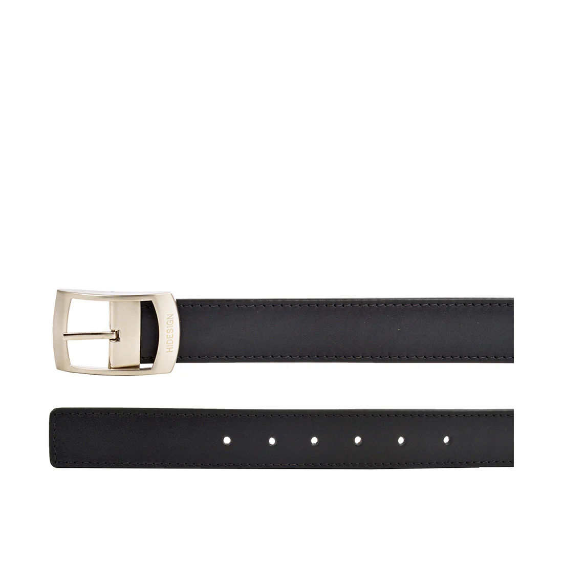 Lucas Men's Black Reversible Leather Belt - Image 4