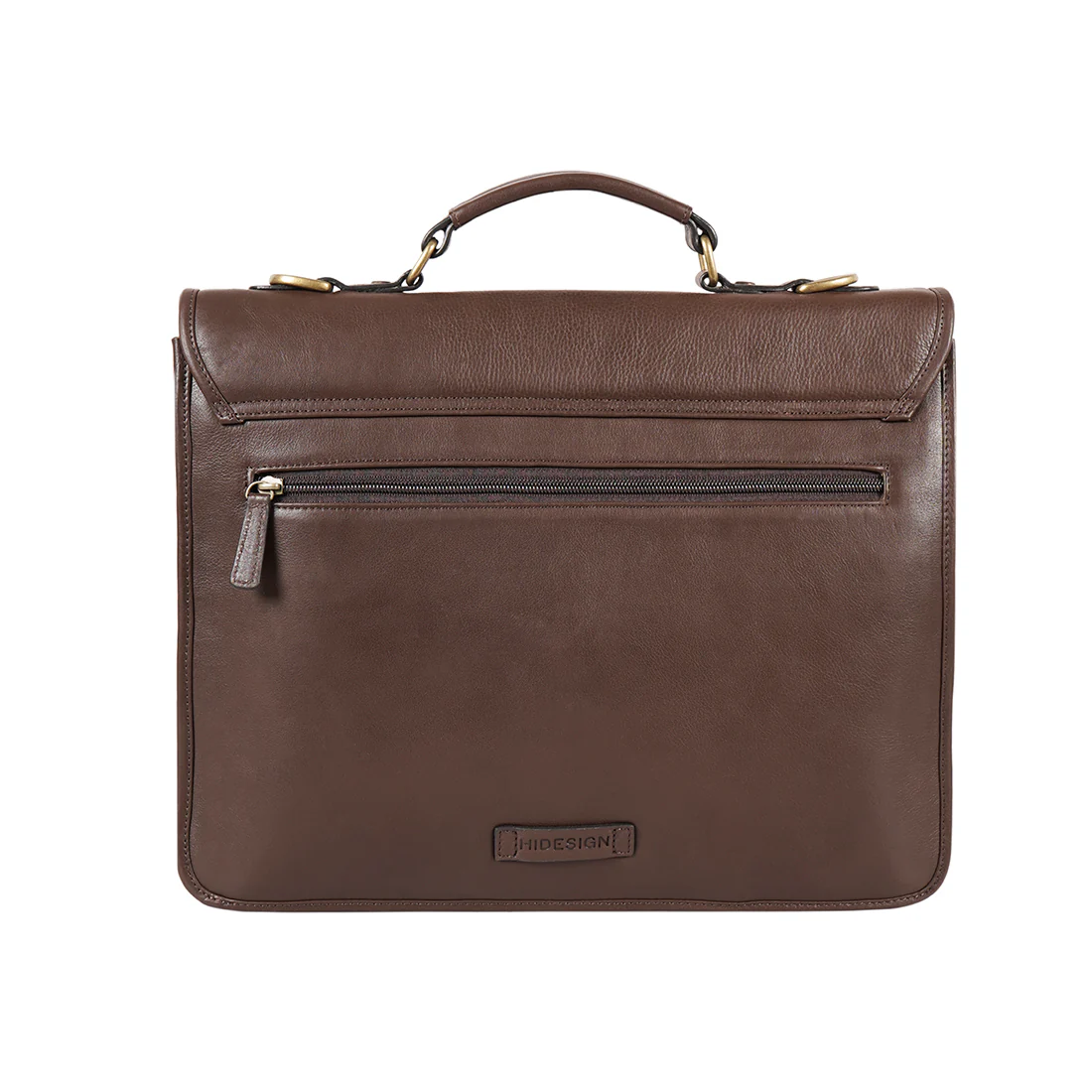 Lucca Brown Leather  Briefcase - Image 4