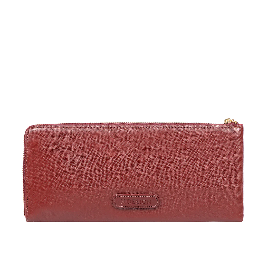 Maine W3 Red Leather Zip Around Wallet - Image 4