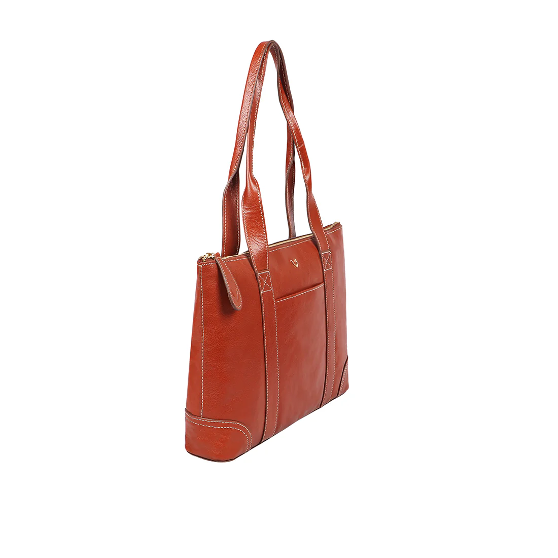 Malina 02 Tan Leather Tote Bag - Image 3