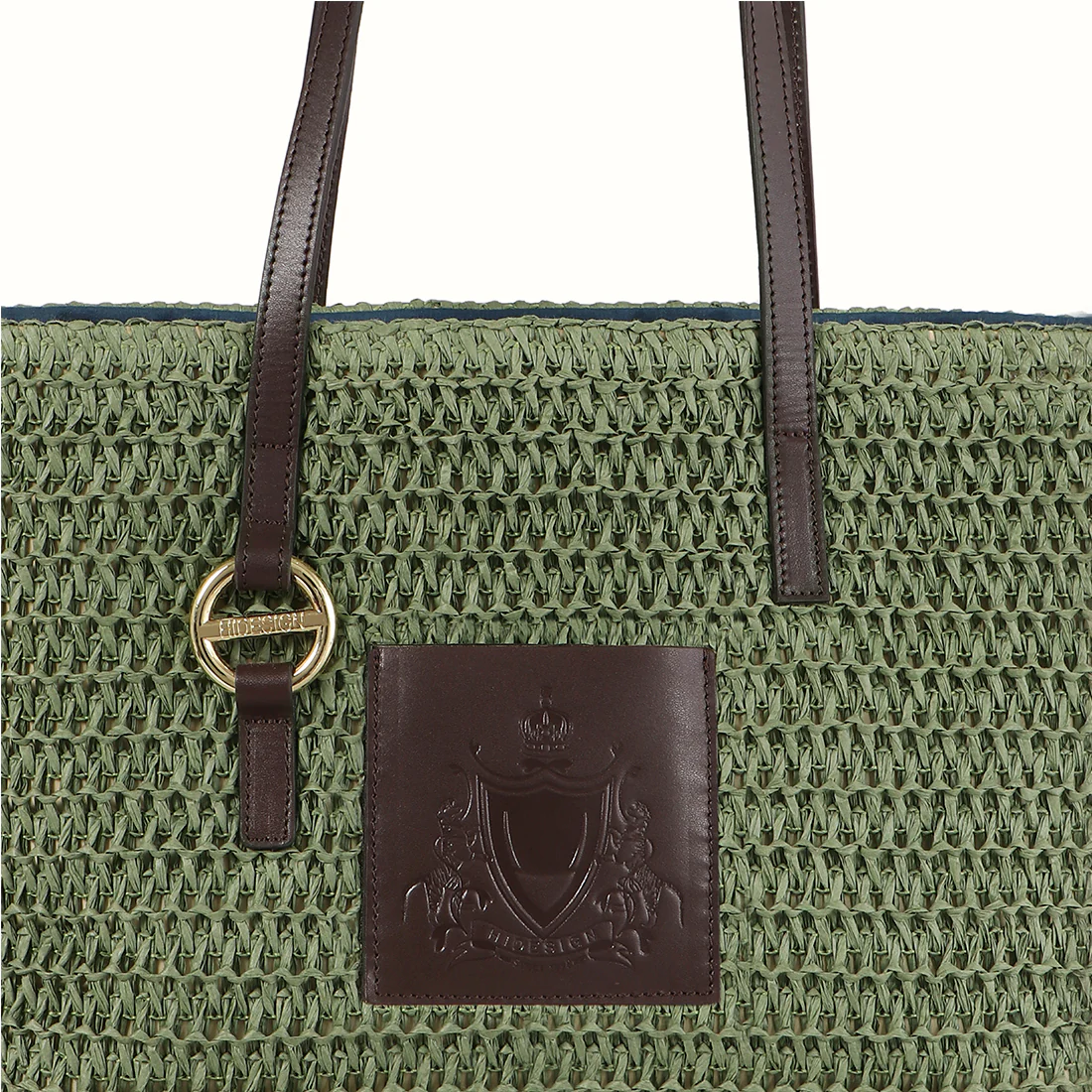 Mamma Mia 2 Green Leather Shoulder Bag - Image 4
