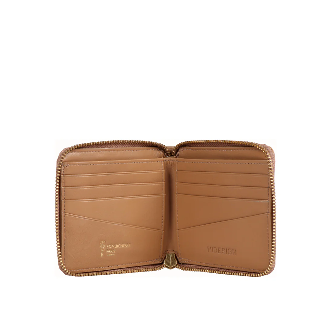 Manue Nude Leather Zip Around Wallet - Image 2