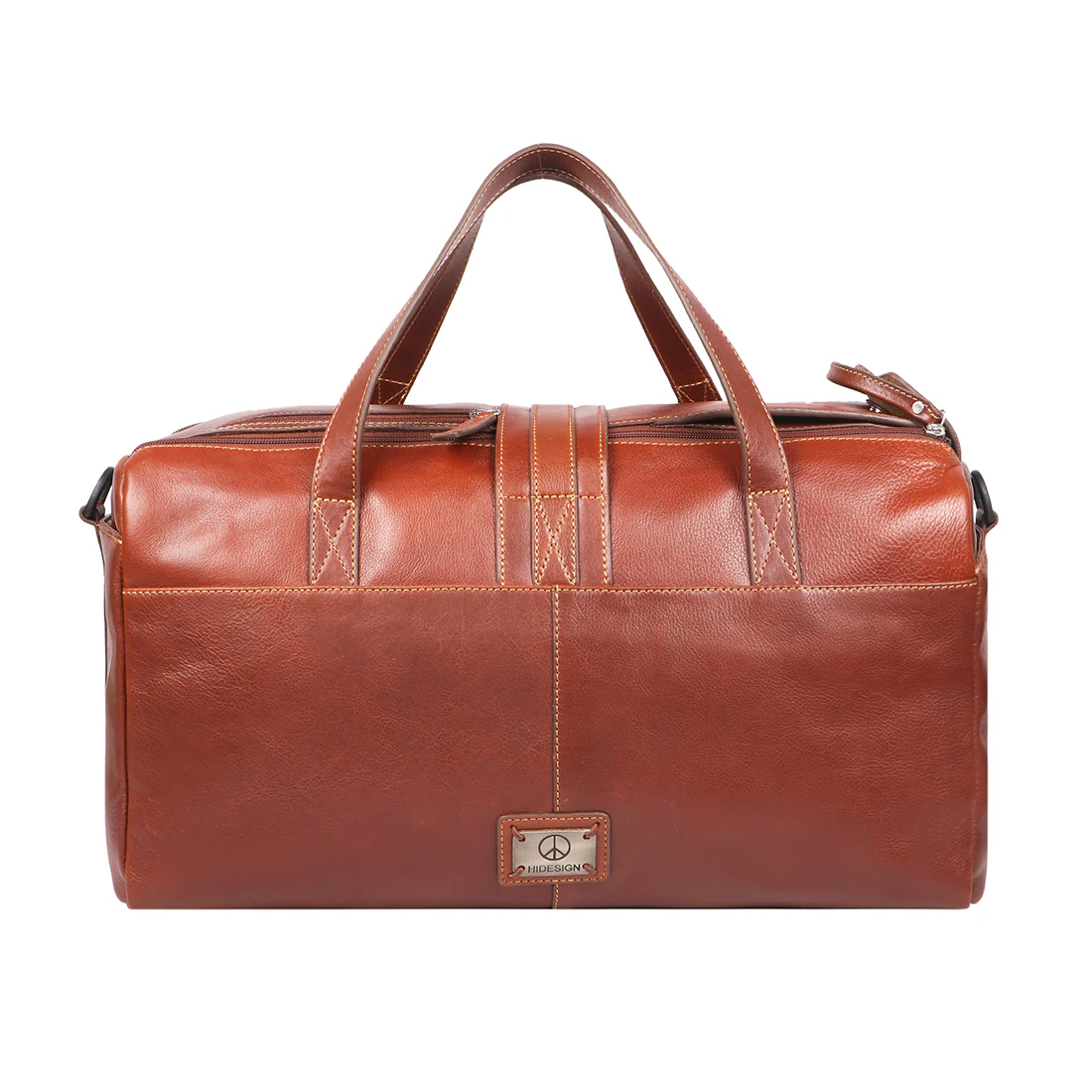 Mao 03 Tan Leather Duffle Bag - Image 4