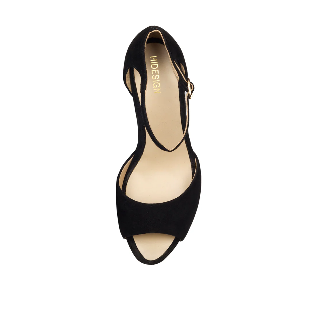 Marilyn Women's Black Leather Platform Heels - Image 5