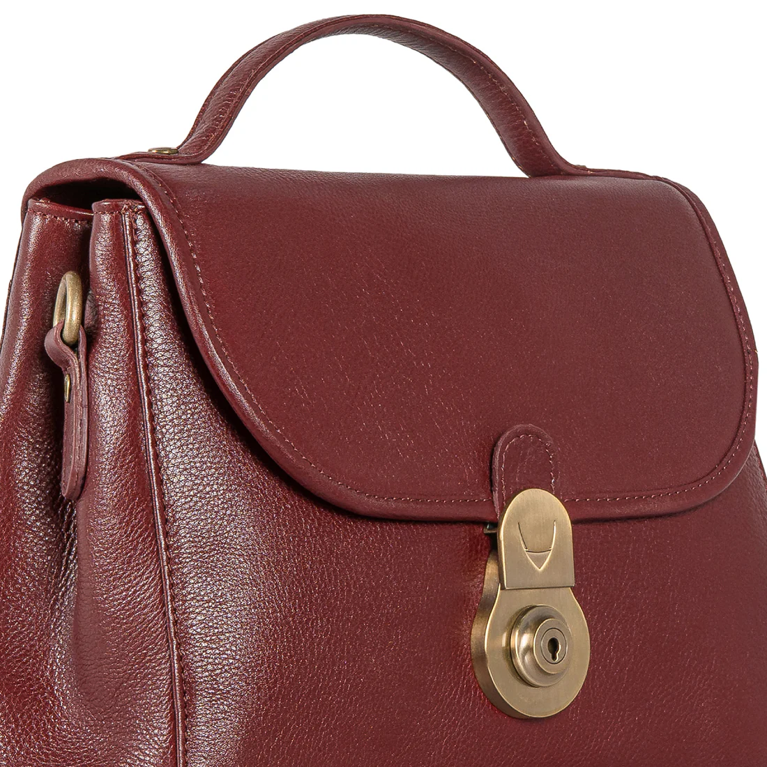 Marina Red Leather Crossbody - Image 6