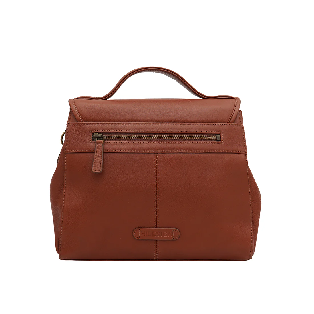 Marina Brown Leather Satchel - Image 4