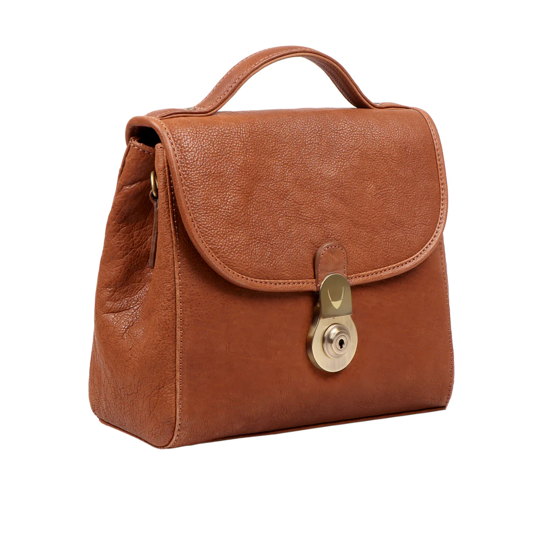 Marina Tan Leather Satchel - Image 2
