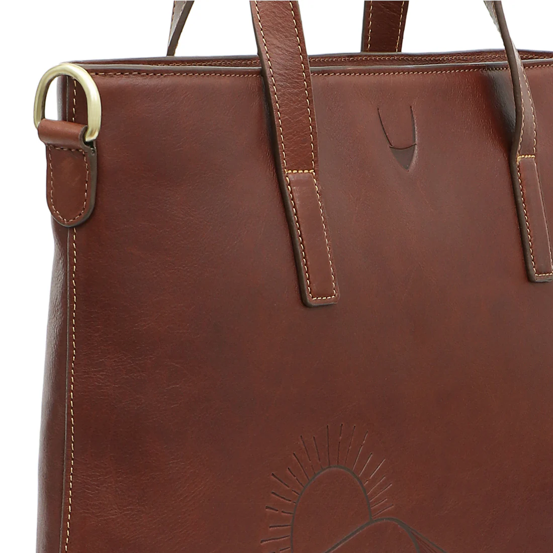 Marrakech - 03 Tan Leather Laptop Bag - Image 5