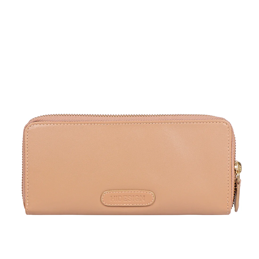 Martina Nude Leather Double Zip Around Wallet - Image 4
