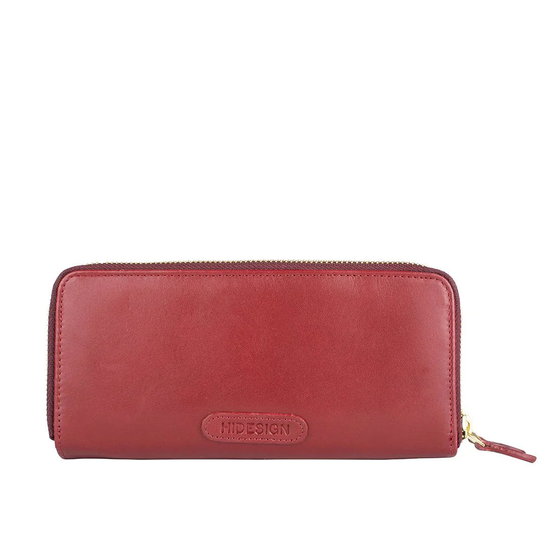 Martina  Marsala Leather Double Zip Around Wallet - Image 3