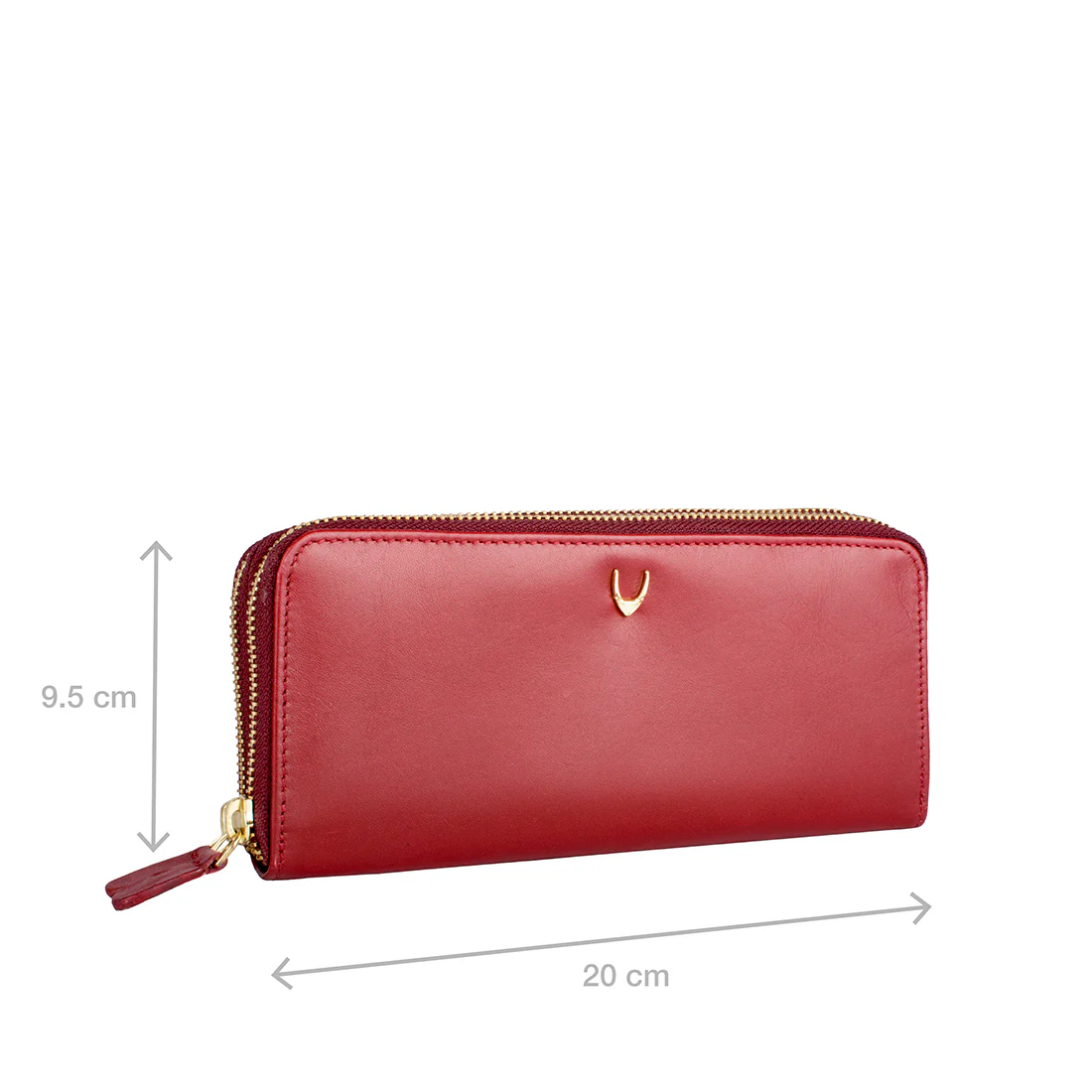 Martina Red Leather Double Zip Around Wallet - Image 2
