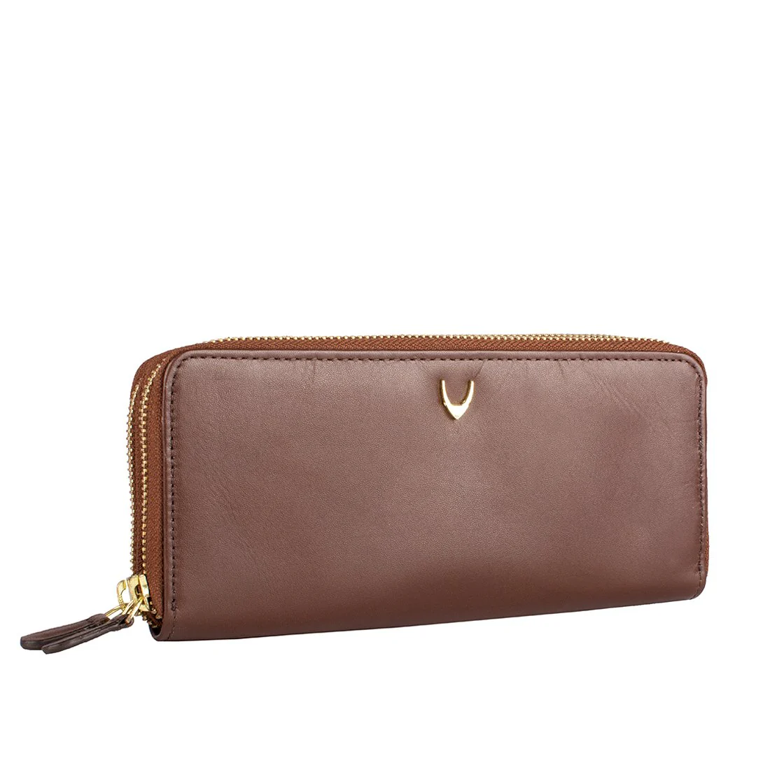 Martina  Tan Leather Double Zip Around Wallet - Image 2