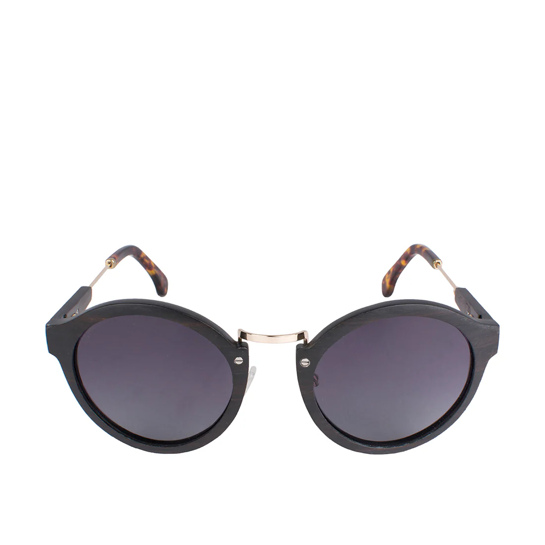 Masai-Wb187E Women's Black Round Sunglasses
