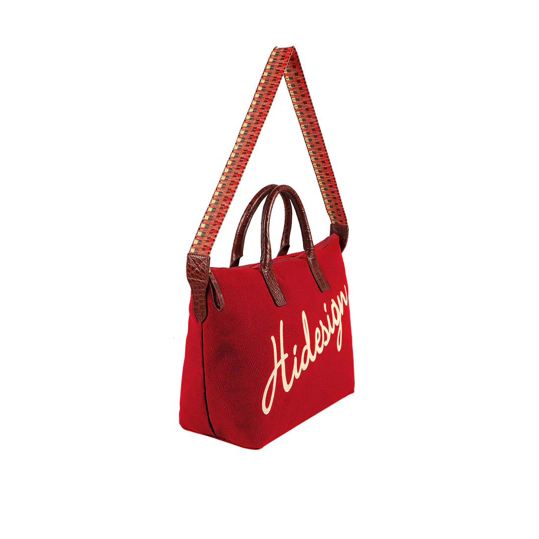 Fb Mata Hari Red Leather Tote Bag - Image 2