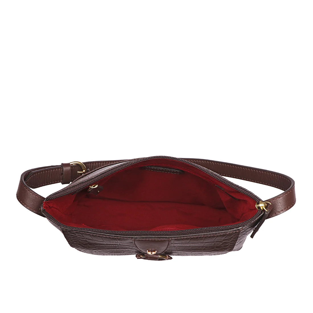 Medallin 02 Brown Leather Shoulder Bag - Image 5