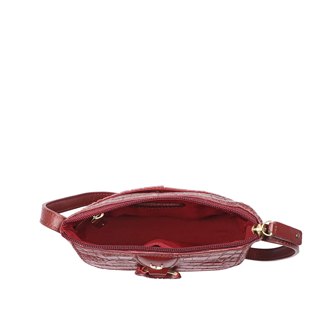 Medellin 04 Red Leather Crossbody Bag - Image 6