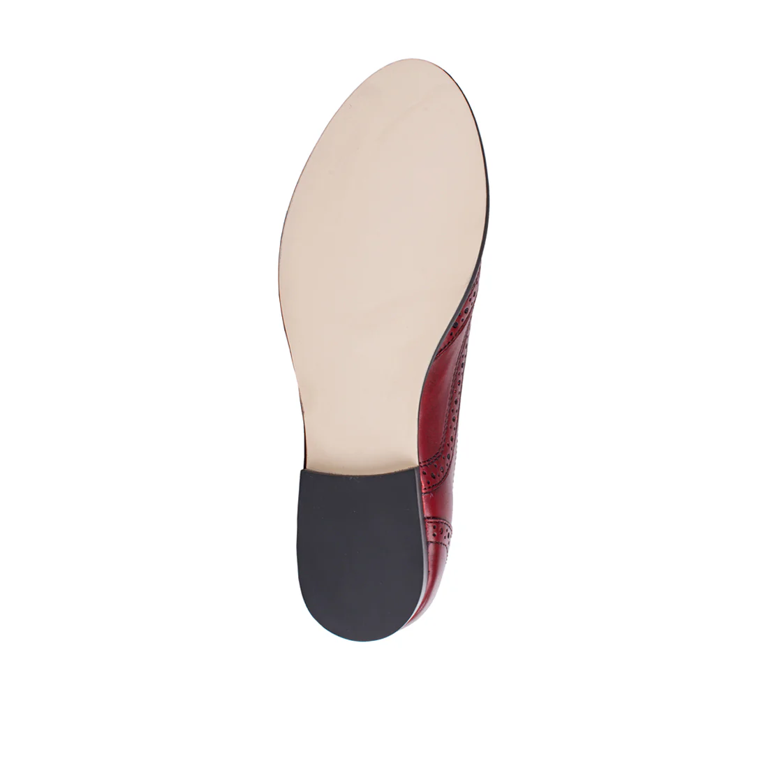 Meg Women's Red Leather Oxford - Image 6