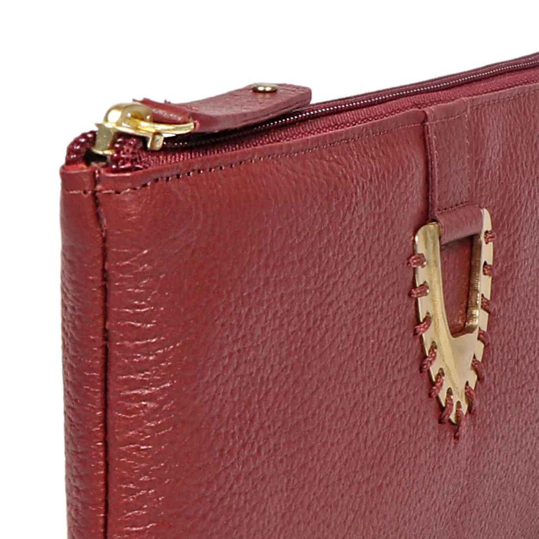 Mendoza W7 Red Leather Zip Around Wallet - Image 5