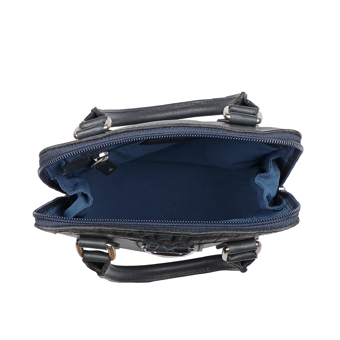 Meredith 02 Blue Leather Crossbody - Image 5
