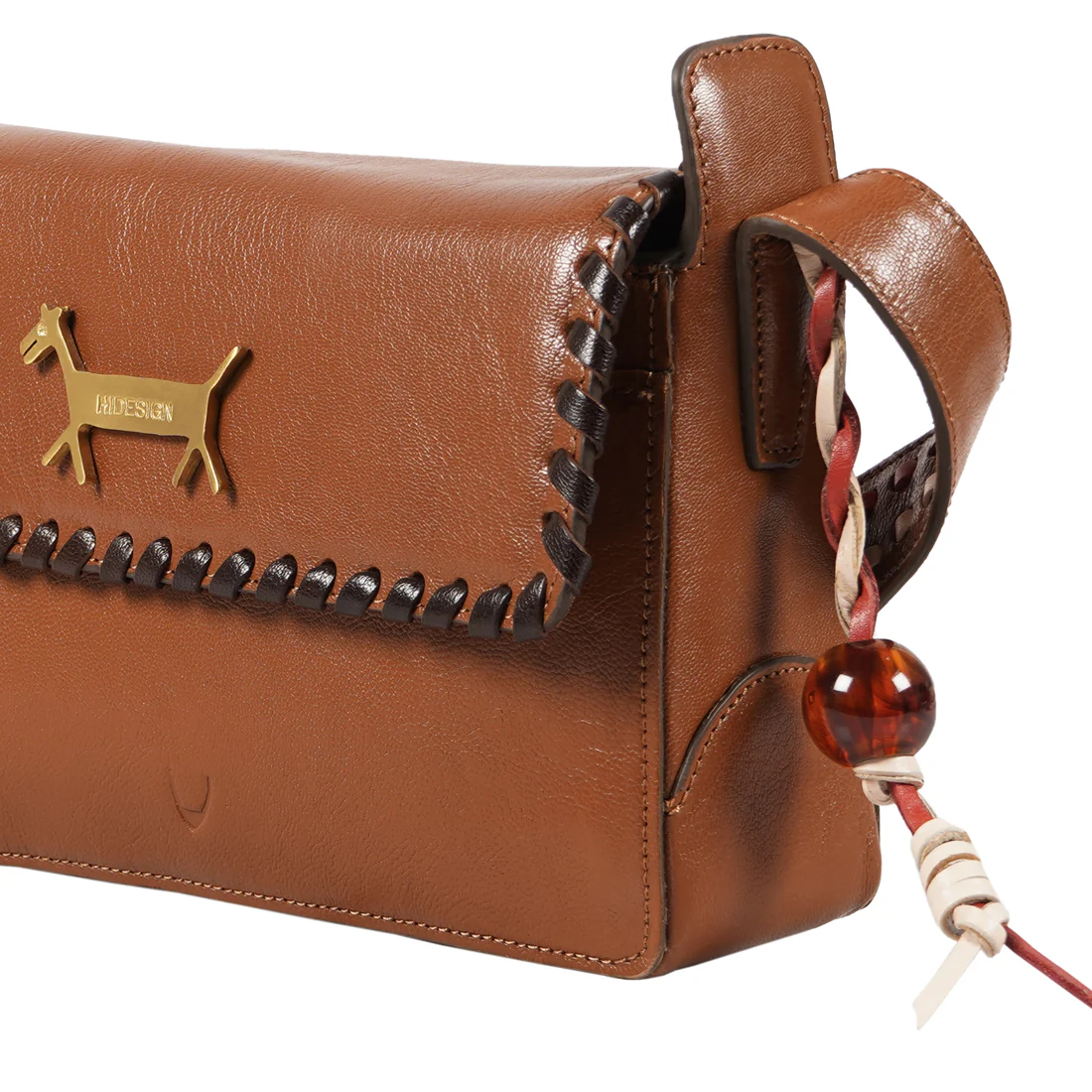 Merida 01 Tan Leather Shoulder Bag - Image 6