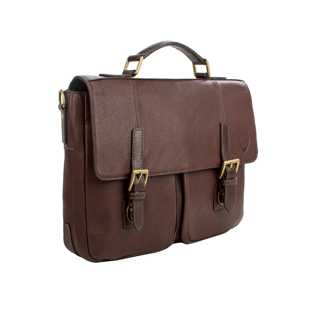 Merlin 02 Brown Leather Briefcase - Image 4