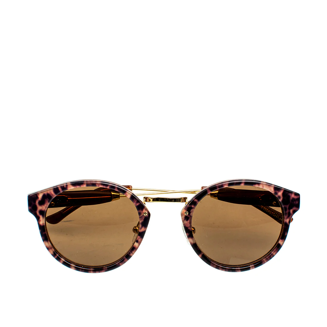 Miami Women's Brown Round Sunglasses