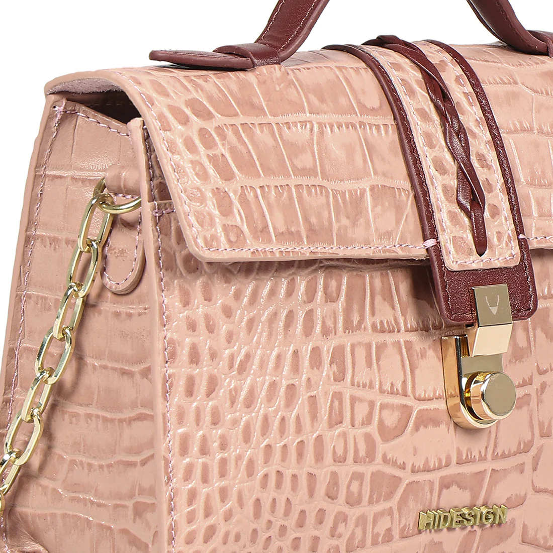 Michiko 01 Pink Leather Crossbody - Image 5