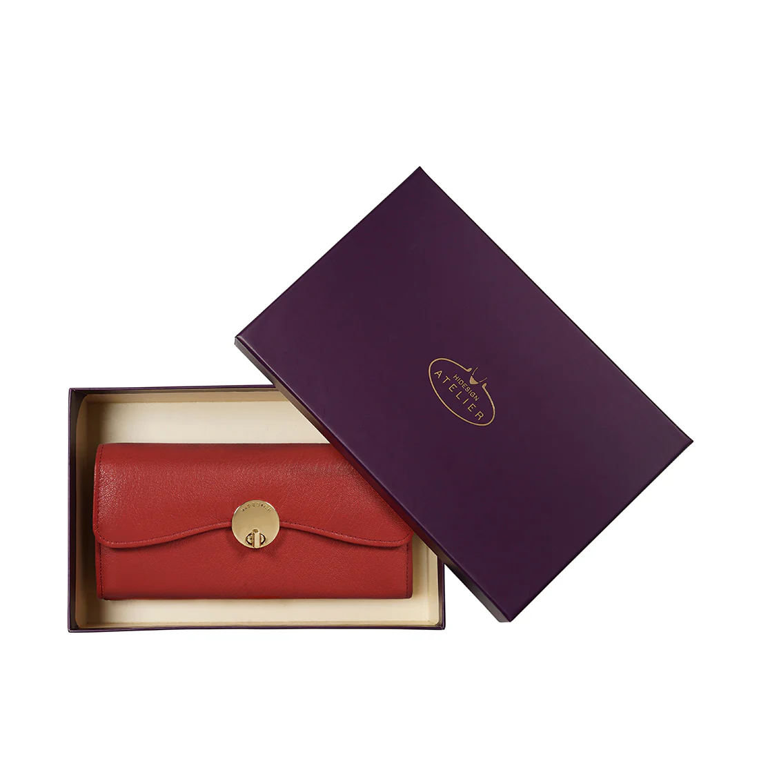 Milos W3 Red Leather Bi-Fold Wallet - Image 8
